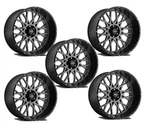 Set 24" Vision 412 Rocker Anthracite W/ Black Lip Wheels 24X12 5X5 -51MM Jeep New. Price: $2830.00.
