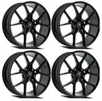 Set 20" Select Alpine Satin Black 20X9 Wheels 5X4.5 Rims 38MM New. Price: $1920.00.