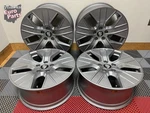 Oem Genuine 20" Porsche Taycan Ev Turbo Aero Wheels Rims Medium Dark Silver Set Used. Price: $1699.95.