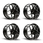 Set 4 20" Kalon Wheels Falcon 201 Black Machined Face 20X8.5 5X108 5X115 38MM New. Price: $1368.00.