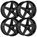 (SET-4) Ravetti M13 20X8.5 5X115 15MM Gloss Black Wheels Rims Inch New. Price: $1052.00.