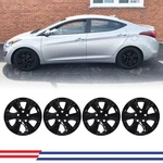 15" Set Of 4 Black Wheel Covers Hub Caps Pp Fit 2011-2016 Hyundai Elantra Sedan New. Price: $44.99.