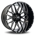 Hardrock Offroad H700 Affliction 20X10 8X165.1 ET-19 Gloss Blk Milled (qty 4) New. Price: $1316.00.