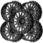(set Of 5) Tis 547BM 26X14 6X135/6X5.5" -76MM Black/milled Wheels Rims 26" Inch New. Price: $4090.00.