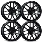 (SET-4) Katana KR04 20X8.5 5X108 40MM Glossy Black Wheels Rims Inch New. Price: $1240.00.