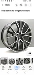 2019 Audi A7 21" Wheel Black New In Box. Price: $1165.60.