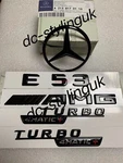 Gloss Black Rear Star Badge & Emblems For Mercedes E53 Amg W213 2016+ Saloon New. Price: $45.99.
