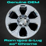 20" Wheel & *free Center Cap* For Ram 1500 2019-2025 Chrome Stock Oem Rim Used. Price: $239.00.