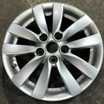Kia Forte 14-15 V-spoke Silver 16X6.5 Alloy Factory Wheel Used. Price: $75.00.