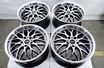 Kudo Racing Revolution 17X7.5 5X120 Black Polish Wheels Rims Bmw 3 Series Pilot New. Price: $779.00.