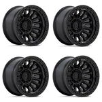 Set 4 Fuel FC125 Rincon Beadlock 17X9 5X5 Blackout Wheels 17" -38MM Rims New. Price: $1880.00.
