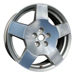 Refurbished Polished And Painted Silver Aluminum Wheel 17 X 9595090 Remanufactured. Price: $313.29.