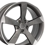 19X8.5 Gunmetal 58867 Rim Set (4) Fits Audi Volkswagen S4 Style Wheels New. Price: $951.00.