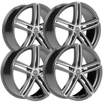 (set Of 4) Vision 640 Nitrous 17X7.5 5X108 +40MM Gunmetal Wheels Rims 17" Inch New. Price: $697.96.