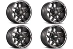 Set 4 20" Grid Offroad GD07 20X9 6X135 6X5.5 15MM Wheels Matte Black Milled Rims New. Price: $1138.46.