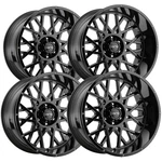 (set Of 4) Vision 412 Rocker 18X9 6X135 +12MM Gloss Black Wheels Rims 18" Inch New. Price: $924.96.