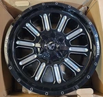 (qty 1) Fuel Hardline Gloss Black Milled Spokes 20X9 8X180 1MM D62020901850 New. Price: $239.00.