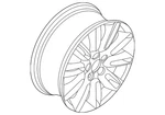 Genuine Mini Wheel Alloy 36-11-6-884-399 New. Price: $384.94.