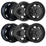 (SET-6) Vision 181Z Hauler Dually 19.5X6.75 8X170 -143MM Black Wheels Rims New. Price: $2250.00.