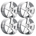(SET-4) Heavy Hitters HH15 22X9.5 5X115 15MM Chrome Wheels Rims Inch New. Price: $2234.00.