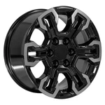 20" Oe Wheels CV65 Gloss Black Machined Face 20X9 6X5.5 26MM Replica Rim New. Price: $398.00.