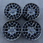 Set (4) 18 Inch Wheels Toyota Tundra Tss 2022-2026 Oem Genuine Satin Black Used. Price: $1049.50.