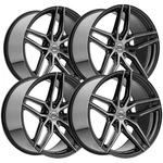 Staggered-select S101 Shadow 20X9,20X10.5 5X120 38MM Black/tint Wheels Rims New. Price: $2060.00.