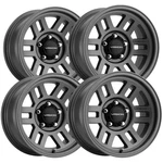 (4) Vision 355 Manx 2 Overland 16X8 5X4.5" +0MM Gunmetal Wheels Rims 16" Inch New. Price: $711.96.