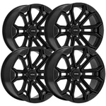 (set Of 4) Torque TW415C Maverick 20X9 6X5.5" -12MM Satin Black Wheels Rims New. Price: $1020.96.