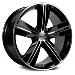 Rtx Sms Wheels 17X7.5 (40, 5X114.3, 73.1) Black Rims Set Of New. Price: $775.96.