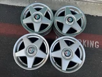 Alfa Romeo Momo 7200 Wheels 15X7 Set. Milano, GTV-6 164 5X98 Rare Center Lock Used. Price: $1389.90.