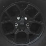 2024 Wrangler Oe Wheel 17X7-1/2 Open Spoke Black Opt Wfy Jeep Used. Price: $243.80.