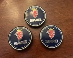 Center Caps Saab Used #5236294; For 9-3 9-5 93 95 9000 (99-12 Oem ). Price: $15.00.