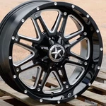 20" Black Milled Lonestar Outlaw Wheels 20X9 6X139.7 0MM Fit Gmc Chevy Ram 1500 New. Price: $1049.00.