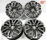 4 New Gmc Sierra Yukon Denali Ultimate 22 Oem Charcoal Machined Wheels Rims. Price: $1595.00.