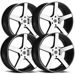 (4) Strada S35 Perfetto 22X9.5 6X135 +24MM Black/machined Wheels Rims 22" Inch New. Price: $1460.00.