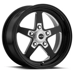 (1) 17X4.5 -24 Vision 571 Sport Star Ii 5X115 Gloss Black W/ Milled Center Wheel New. Price: $192.05.