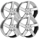 (set Of 4) Vision 472 Switchback 22X9.5 5X120 +30MM Chrome Wheels Rims 22" Inch New. Price: $1066.96.