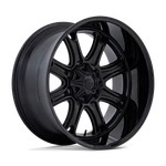 20X9 Fuel 1PC Darkstar 8X6.5 1MM Matte Black W/ Gloss Lip New. Price: $435.00.