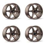(4X) Enkei T6R Wheels 17X8 / 5X100 ET:45 CB:72.6 Matte Bronze New. Price: $869.40.