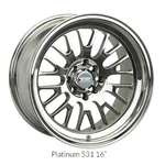 Xxr 531 16X8 4X100/4X114.3 +20 Platinum Wheel/rim New. Price: $217.40.
