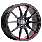 18X9 Performance Replicas Wheels PR193 Gloss Black Red Machined Rims (1PC) New. Price: $322.00.
