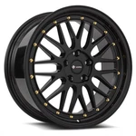Vors Wheels Rim VR8 19X8.5 5X114.3 ET35 73.1CB All Black Gold Rivet New. Price: $274.20.