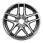 Refurbished 19X8 Machined Charcoal Silver Wheel Fits 2017-2019 Mercedes GLC300 Remanufactured. Price: $266.96.