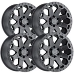 (set Of 4) Black Rhino Warlord 17X8 6X130 +52MM Gunmetal Wheels Rims 17" Inch New. Price: $1452.00.