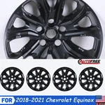 Black Hubcaps Set Of Wheel Covers For 2018-2021 Chevy Equinox OEM#84450624 New. Price: $80.99.
