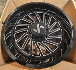 (qty 1) Arkon Off-road Gloss Black Milled Caesar Wheel Rim 20X10 8X165.1 -25MM New. Price: $195.99.