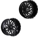 22X10 Tis 544BM Black Milled 11-UP Gm Dually Super Single Wheels 8 Lug Set Of 6 New. Price: $3446.60.