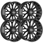 (set 4) Cali Off-road 9119 Evoke 20X10 8X6.5" -19MM Gloss Black Wheels Rims New. Price: $1579.96.