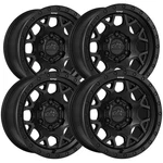 (set Of 4) Reika R45 Marauder 17X8.5 6X120 +18MM Satin Black Wheels Rims New. Price: $1108.96.